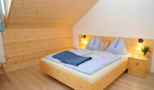 Schlafzimmer in der Branntweineralm